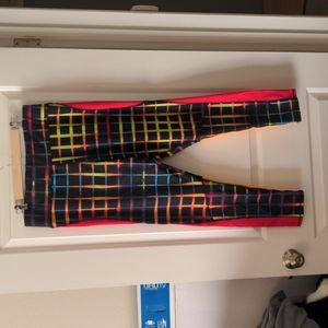 Rainbow Checkered Leggings by New York & Company